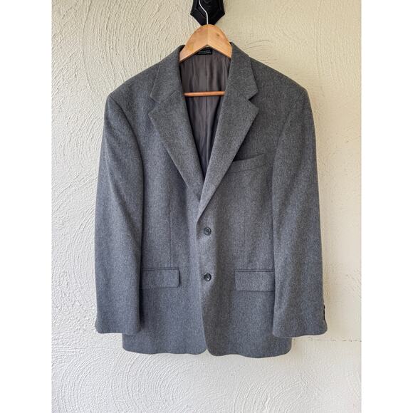 Oscar de La Renta Gray Wool Cashmere Blazer - Picture 7 of 7